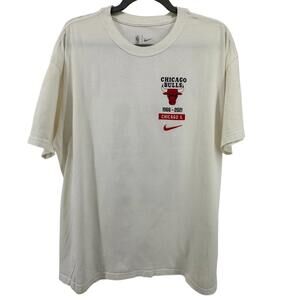 Chicago Bulls 1966  Nba Dynasty T Shirt Mens  White Loose Fit